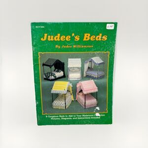 Dollhouse Miniatures Vintage Judee's Beds Judee Williamson 9 Styles Pattern Book